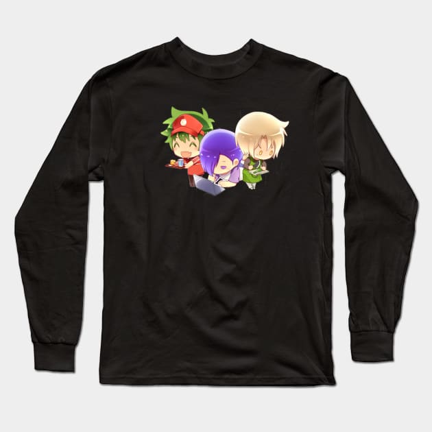 The Devil is s Part-Timer Chibi Long Sleeve T-Shirt by Animal Facts and Trivias